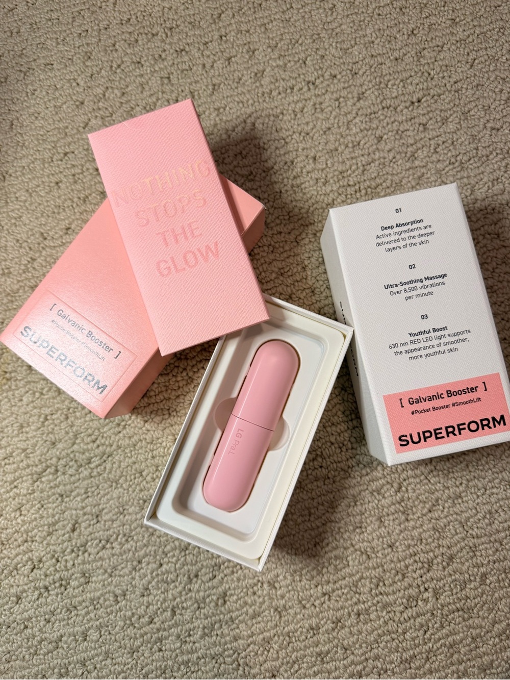 Galvanic Booster in Peach - Women Skincare Tool
